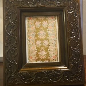 Ornate Brown Wooden Picture Frame